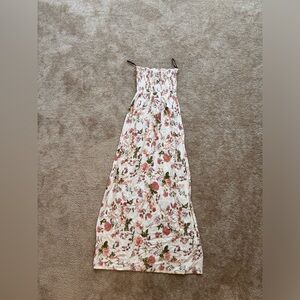 Forever 21 floral strapless maxi dress